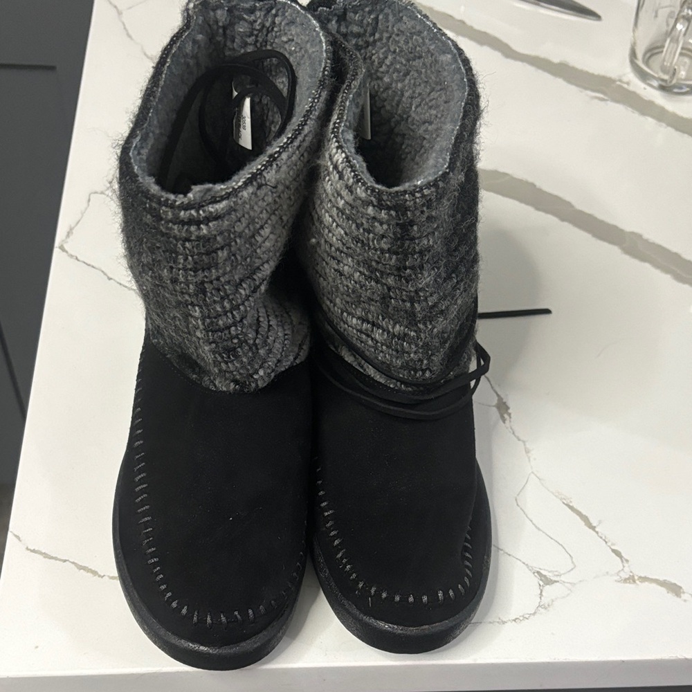 Route 66 Black and Gray Winter Boots